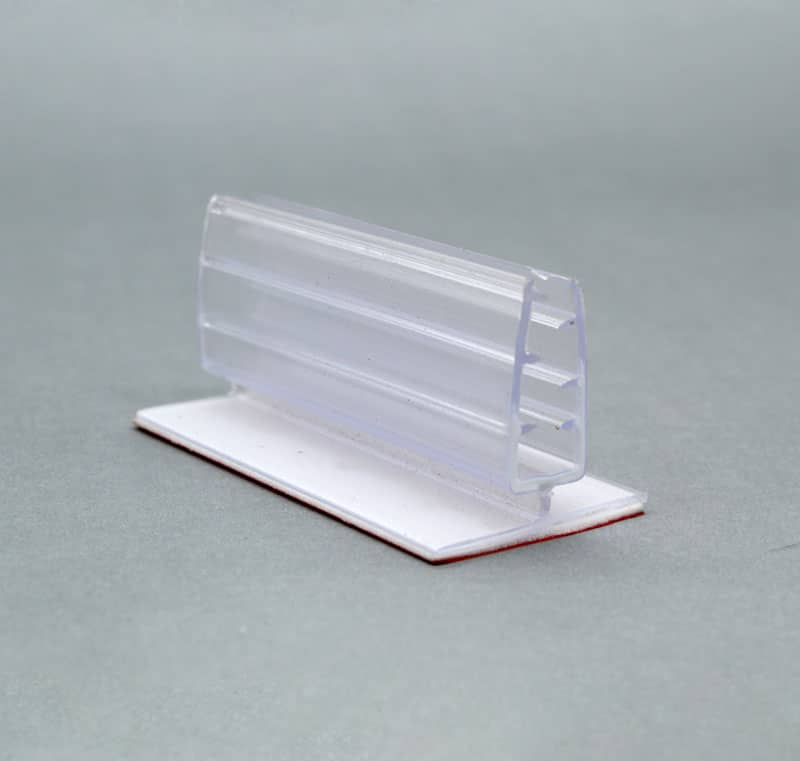PORTA STOPPER FLEXIBLE CON ADHESIVO 75*38*38 MM ESPESOR GRAFICA 3-5 MM