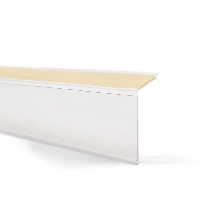 FLEJERA TIPO L CON ADHESIVO TRANSPARENTE 40X1300MM