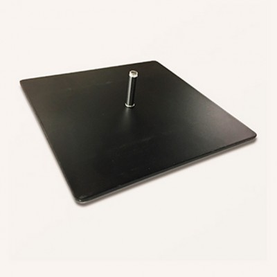 BASE PRO SOLIDA DE METAL COLOR NEGRO (40 CMS) BANDERA PUBLICITARIA (C4)